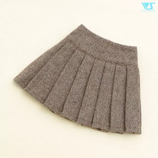 Pleated Skirt (Brown)