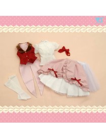 Anniversary Strawberry Dress – Dollfie Dream Outfit for DD & DDdy