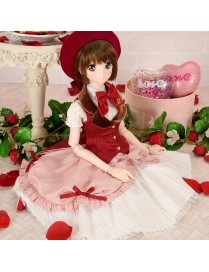 Anniversary Strawberry Dress – Dollfie Dream Outfit for DD & DDdy