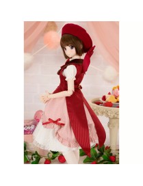 Anniversary Strawberry Dress – Dollfie Dream Outfit for DD & DDdy