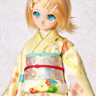 Gelbes Furisode-Kimono Dollfie Dream – Volks Japan – DD/DDS/DDP