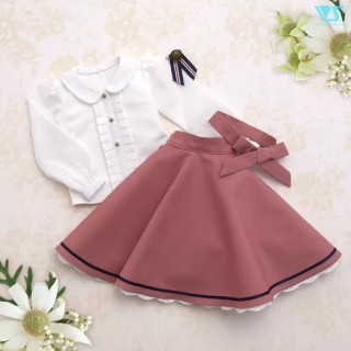 Pink Flared Skirt Set