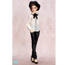 Black Ribbon Blouse M – Dollfie Dream Outfit | Papattes Store