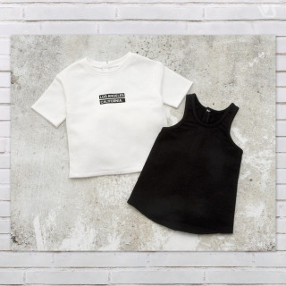 Box Logo Tee & Tank Top (White)