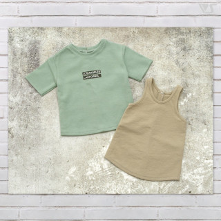 Box Logo Tee & Tank Top (Smoky Green)
