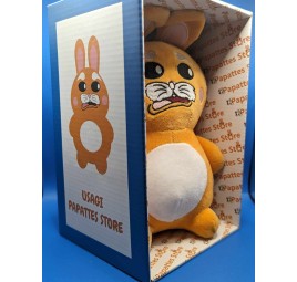 Usagi-Plüsch – Weißes & oranges Kawaii-Häschen | Papattes Store