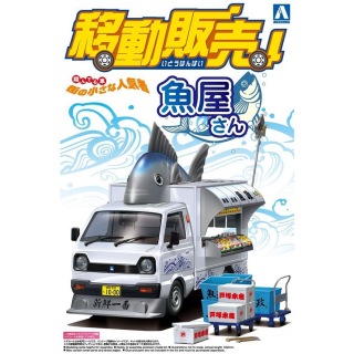 Fischladen‑LKW 1/24 Modellbausatz – Aoshima Japan