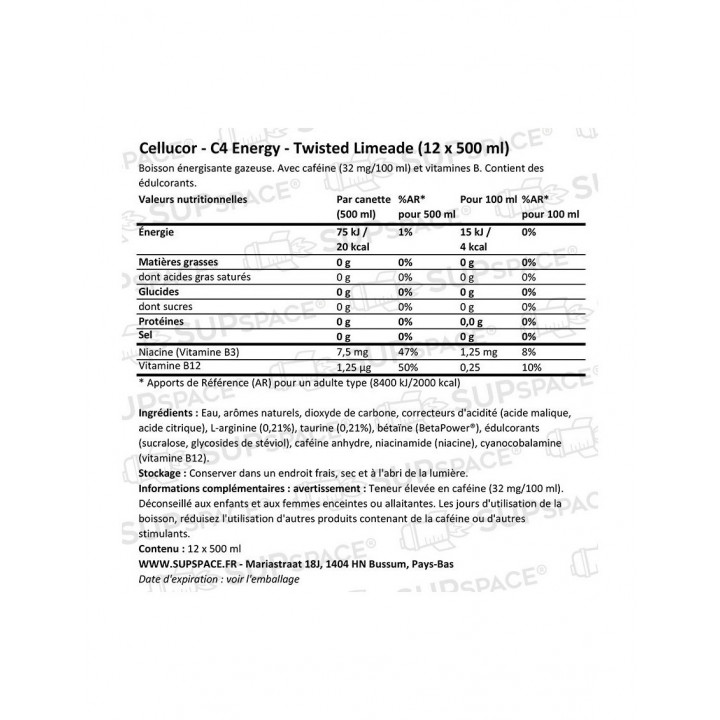 C4 Energy - Boisson Énergisante