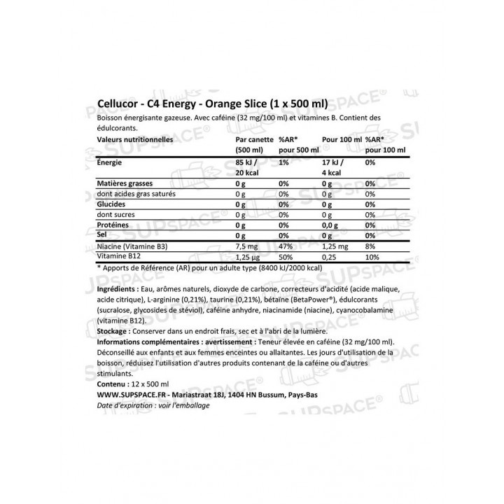 C4 Energy - Boisson Énergisante