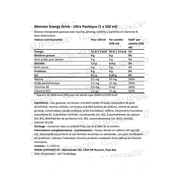 Monster Energy Ultra Zuckerfrei – Energy‑Drink ohne Kalorien