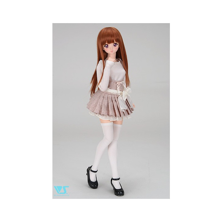 Ensemble Halter-Neck Dress (Brown) pour Dollfie Dream : Élégance