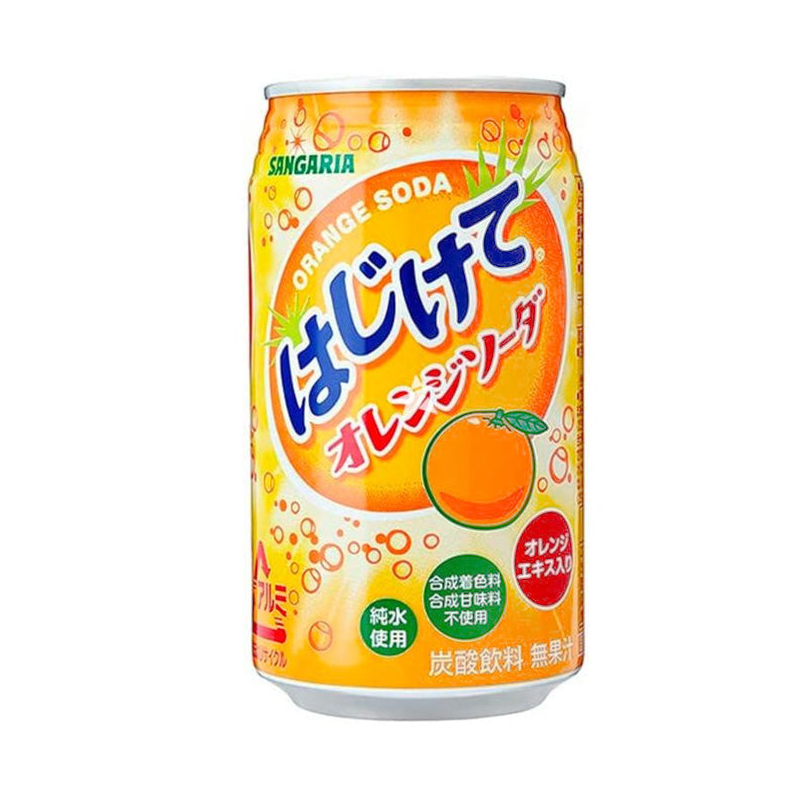 Hajikete Orange Soda – Japanisches Sprudelgetränk Hajikete Orange Soda – Japanisches Sprudelgetränk