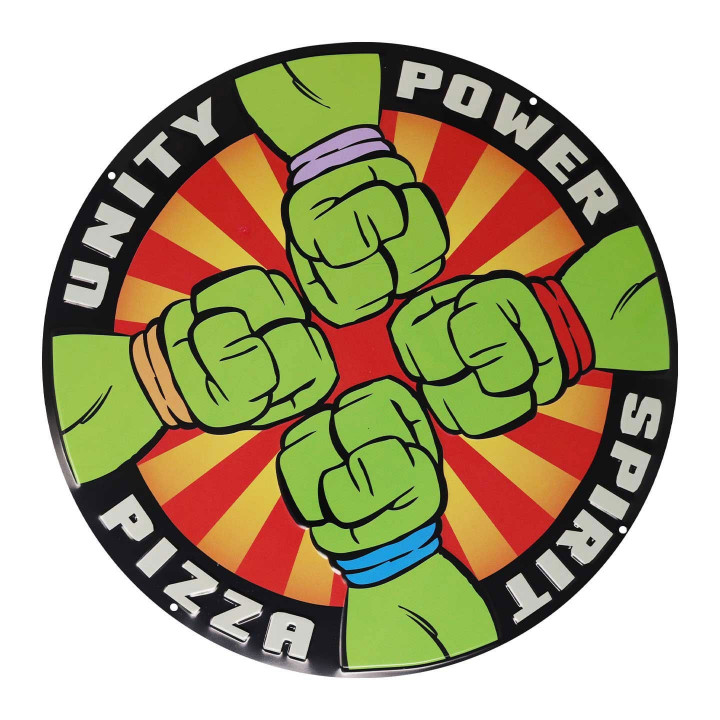 Pizza Power Metal Sign – TMNT – FaNaTtik Official Collectible