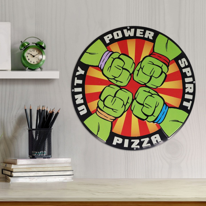 Pizza Power Metal Sign – TMNT – FaNaTtik Official Collectible