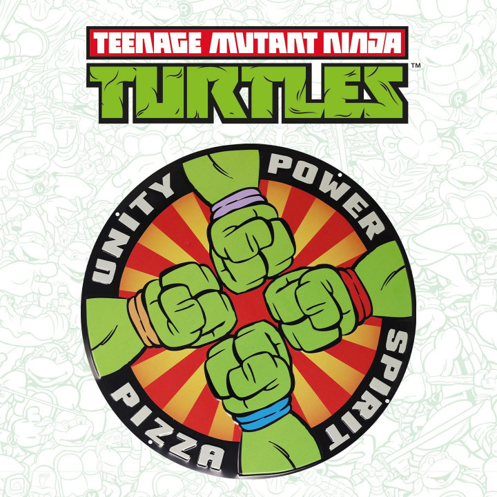 Pizza Power Metal Sign – TMNT – FaNaTtik Official Collectible