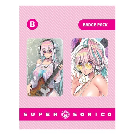 Super Sonico 2-Pin Pack Set B | Official Metal Badges