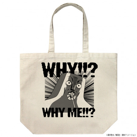 Bobobo‑bo Bo‑bobo Tokoro Tennosuke Why me!!? Tote Bag – Large Natural | Papattes Store