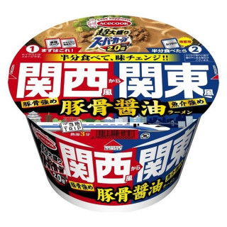 SUPER BIG CUP X 2.0 TONKOTSU SHOYU RAMEN KANSAI & KANTO