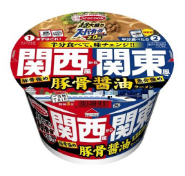 SUPER BIG CUP X 2.0 TONKOTSU SHOYU RAMEN KANSAI & KANTO