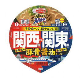 SUPER BIG CUP X 2.0 TONKOTSU SHOYU RAMEN KANSAI & KANTO