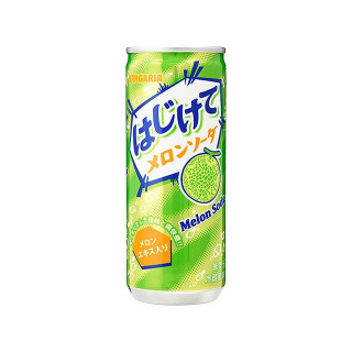 Hajikete Melon Soda 250ml – Japanisches Sprudelgetränk mit Melone