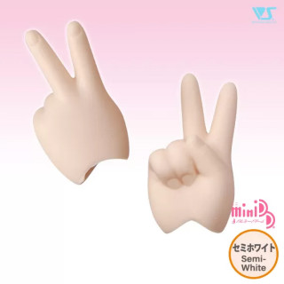 MDD-H-02-SW Scissors & Peace Hands Semi-White – Optionale Mini Dollfie Dream Hände | Papattes Store